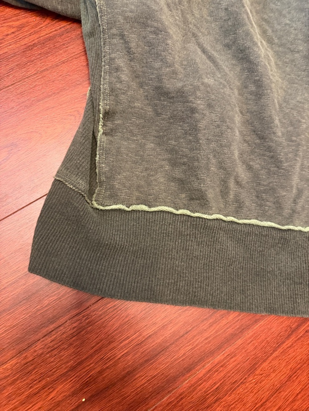 Diesel vintage Olive/Light Green Distressed Zip Hoodie - Picture 13 of 14